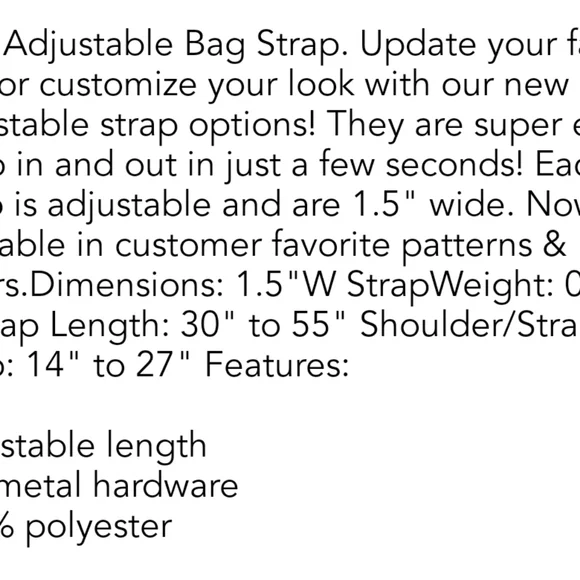 Lug Contemporary Midnight Black 1.5" W Strap - Picture 4 of 4